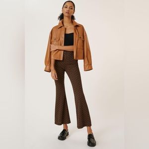 Worn Once - Anthropologie Sabine Trousers in Black Motif - Size XS